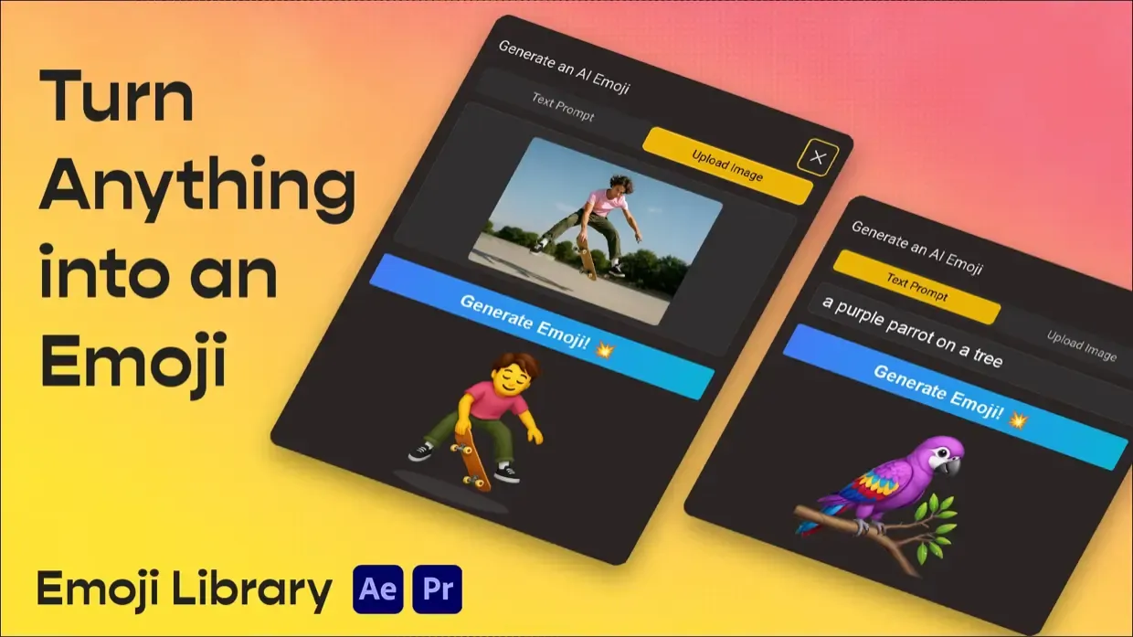 AI-powered emoji generation from text and images