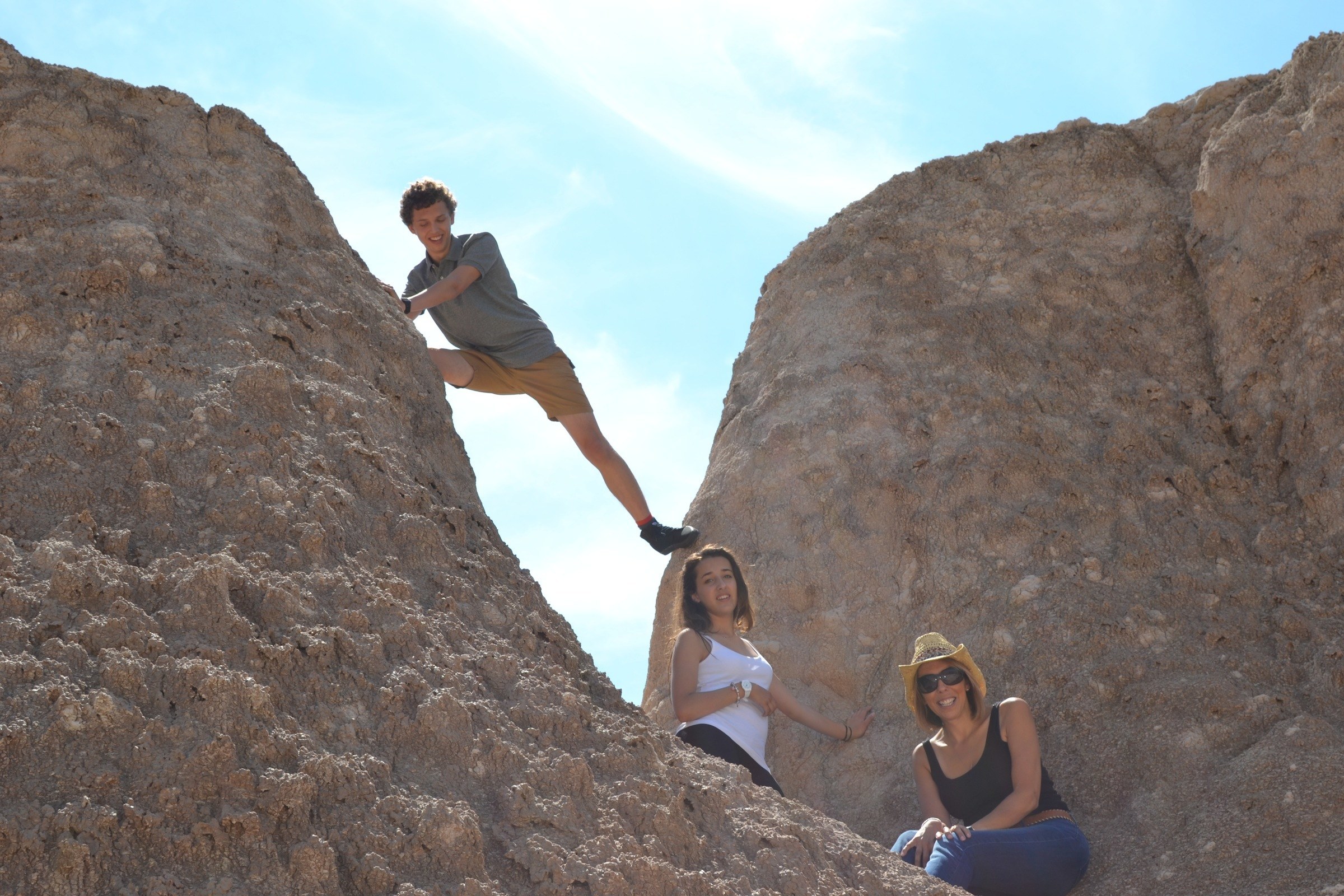 Climbing in my new shoes, whoops!