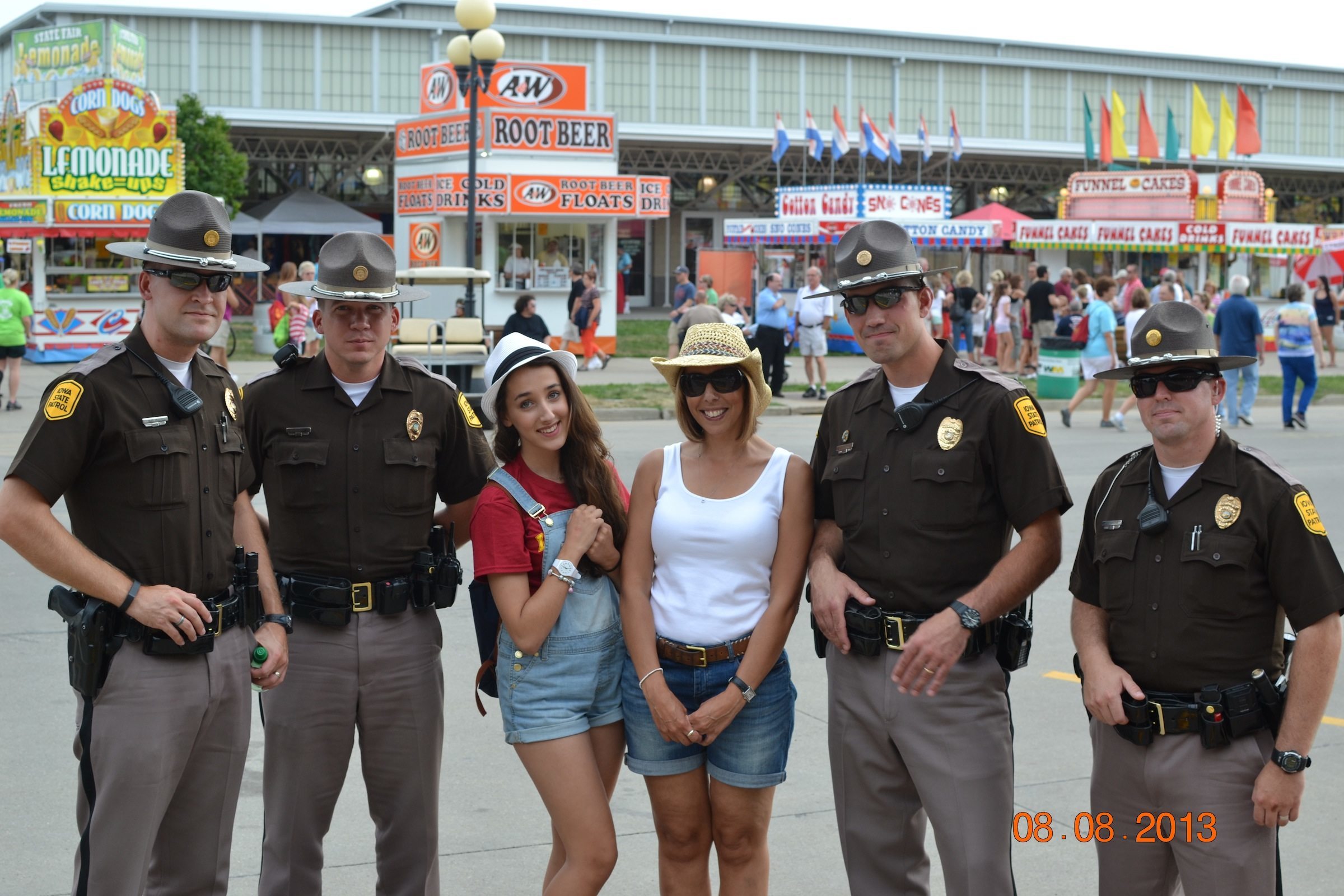 I had to ask for the State Patrol's permission to have a picture, and I wasn't even in it?!