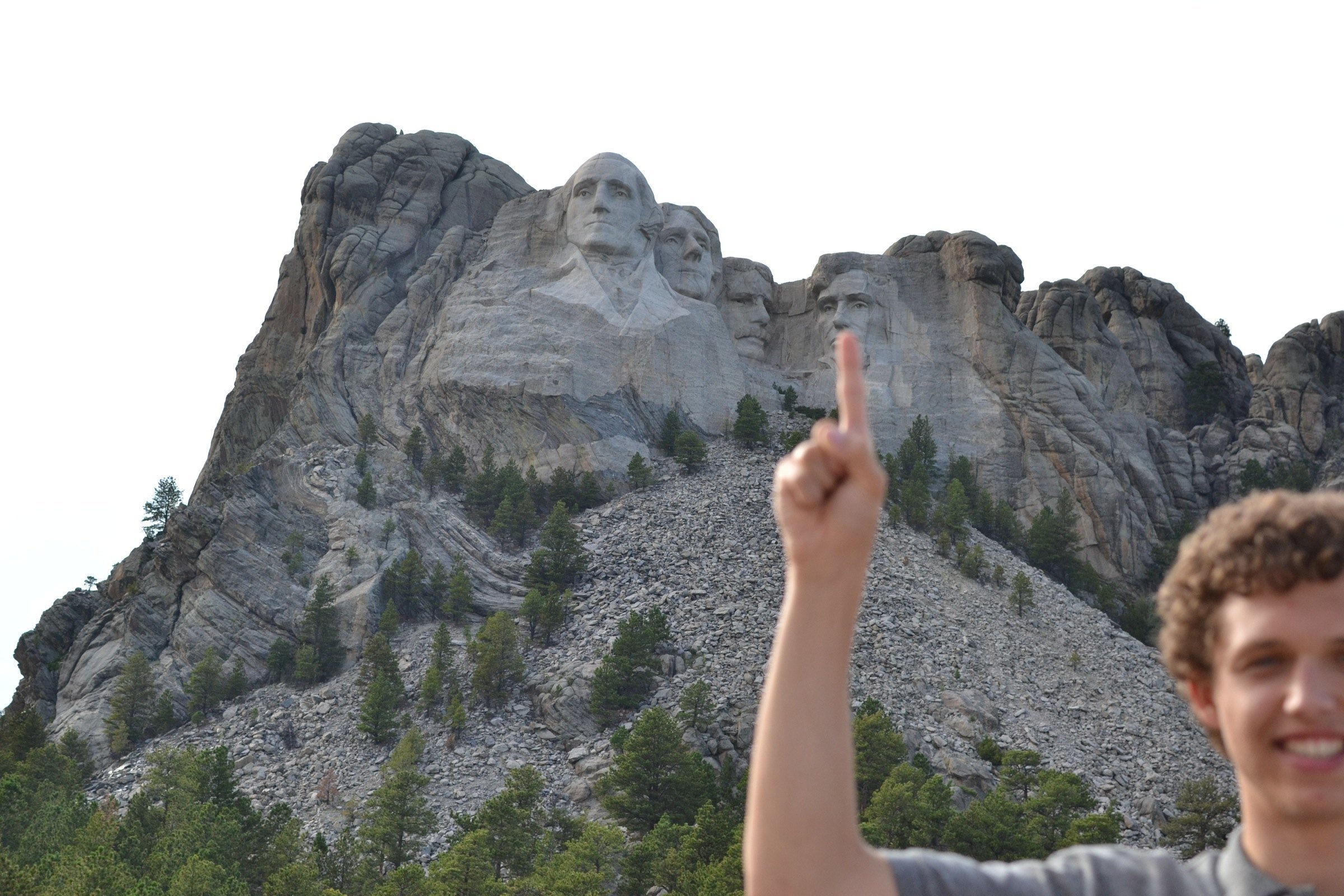 Attempt at picking Mr Lincoln's nose
